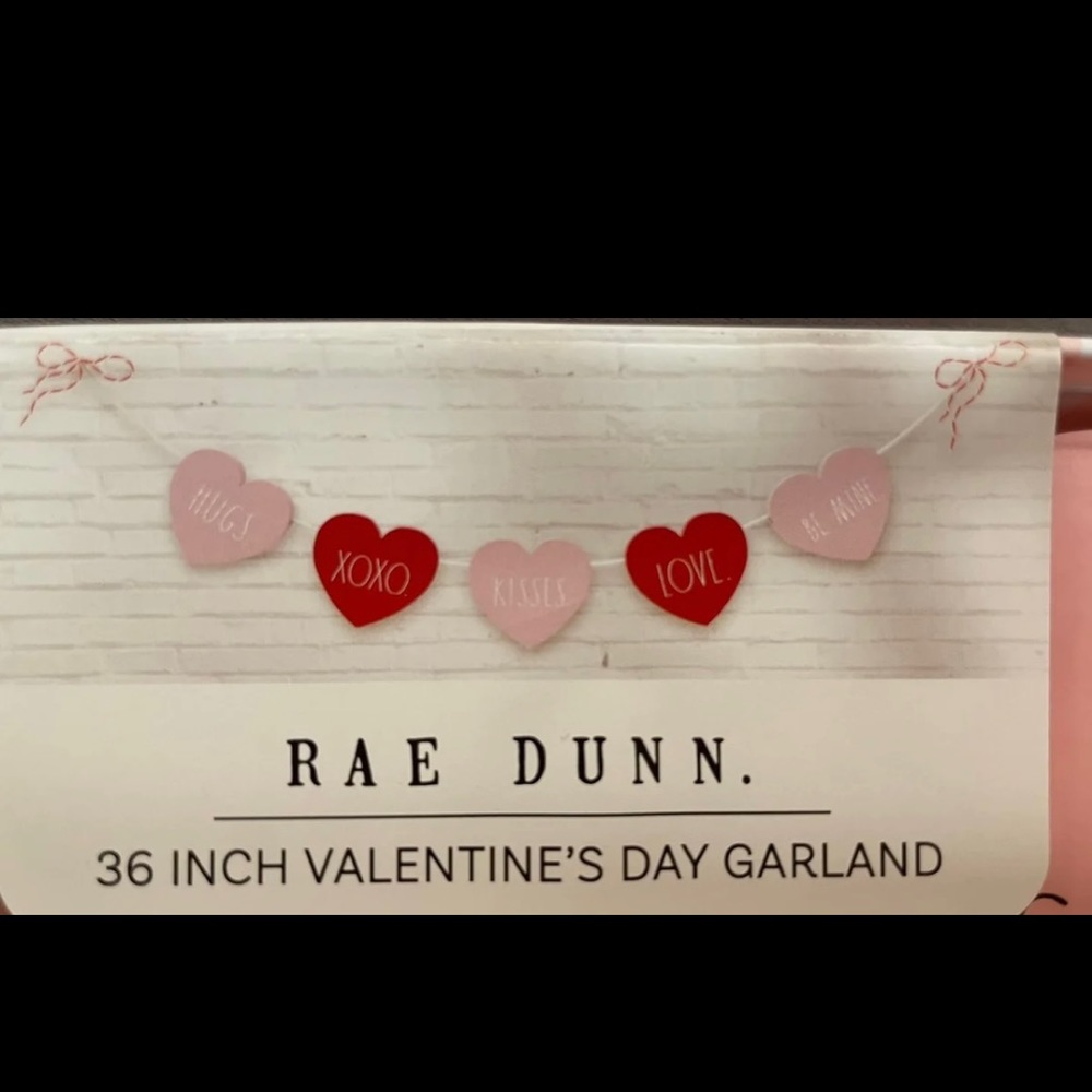 New Rae Dunn Valentine’s Day garland